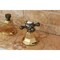 Kingston Brass NS4466BX 8" Widespread Bathroom Faucet, Brass/Black Stainless Steel NS4466BX - alternate 6